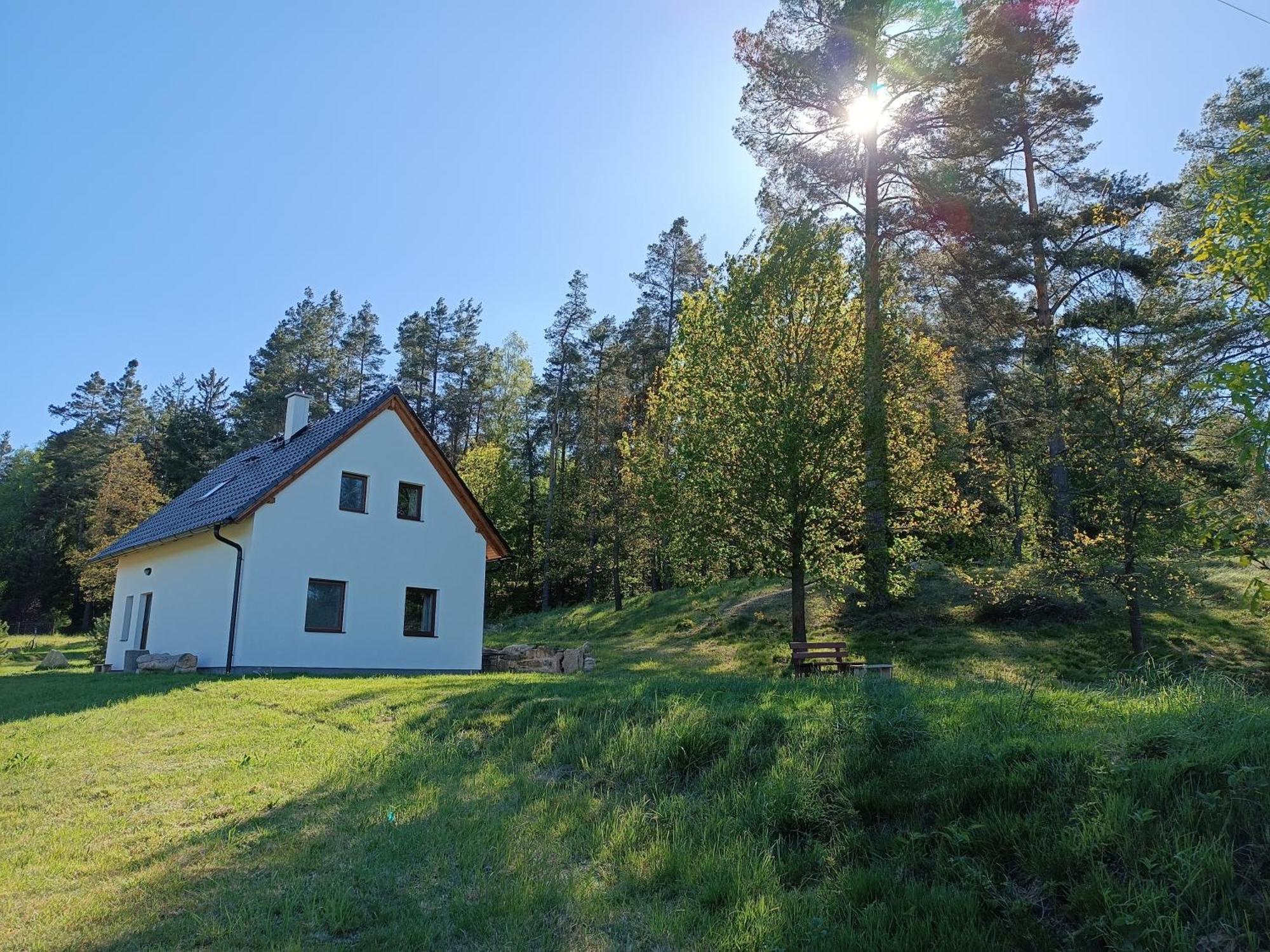 Klidna Lokalita Na Kraji Lesa, Cely Dum S Uschovnu Kol Villa Nová Bystřice Bagian luar foto