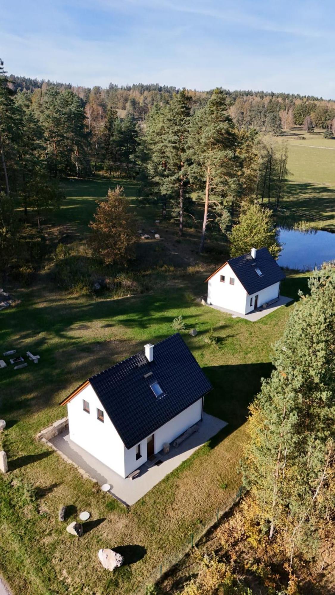 Klidna Lokalita Na Kraji Lesa, Cely Dum S Uschovnu Kol Villa Nová Bystřice Bagian luar foto